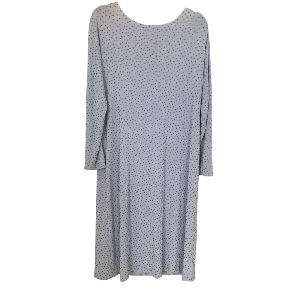 Linda Lundstrom Beaded Column Dress with Draping